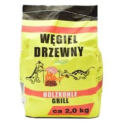 WĘGIEL DRZEWNY 2 KG HOLZKOHLE