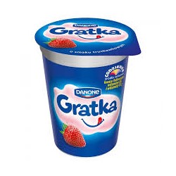 DANONE GRATKA 290 G TRUSKAWKA